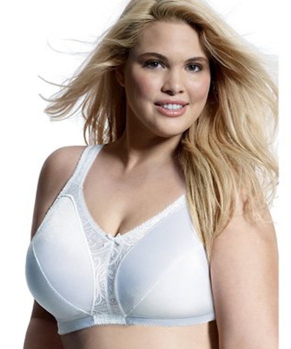 JUST MY SIZE 46C Plus Size Comfort Strap Lace Minimizer Wirefree